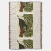 トルコ野生のオードボンバ絵画ードズ スローブランケット (正面縦)