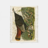 トルコ野生のオードボンバ絵画ードズ フリースブランケット (正面)