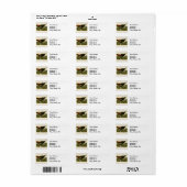 トルコ野生のオードボンバ絵画ードズ ラベル (フルシート)