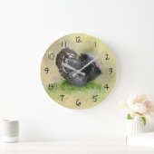 トルコ野生動物芸術 ラージ壁時計 (ホーム)