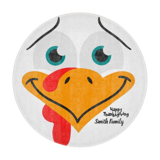 トルコ間抜け顔感謝祭裁断ボード カッティングボード (正面)
