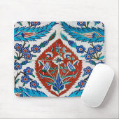 トルコ陶器の花柄 マウスパッド (マウス)