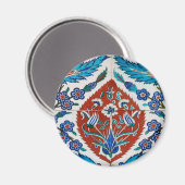 トルコ陶器の花柄 マグネット (正面/裏面)