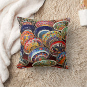トルコ陶磁器 クッション (ブランケット)