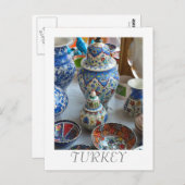 トルコ陶磁器 ポストカード (正面/裏面)