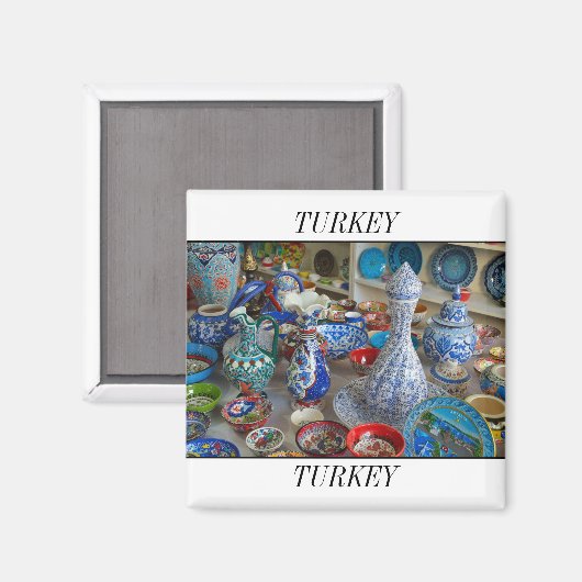 トルコ陶磁器 マグネット (正面/裏面)