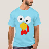 トルコ顔おもしろい – 感謝祭 Tシャツ (正面)