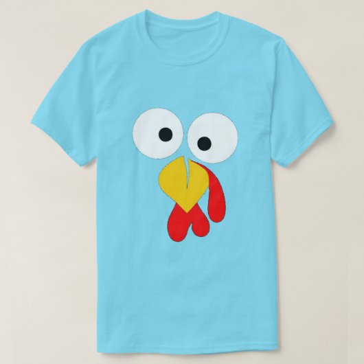 トルコ顔おもしろい – 感謝祭 Tシャツ (デザイン正面)