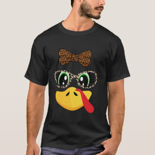 トルコ顔まつ毛ヒョウおもしろいグラス感謝してい Tシャツ