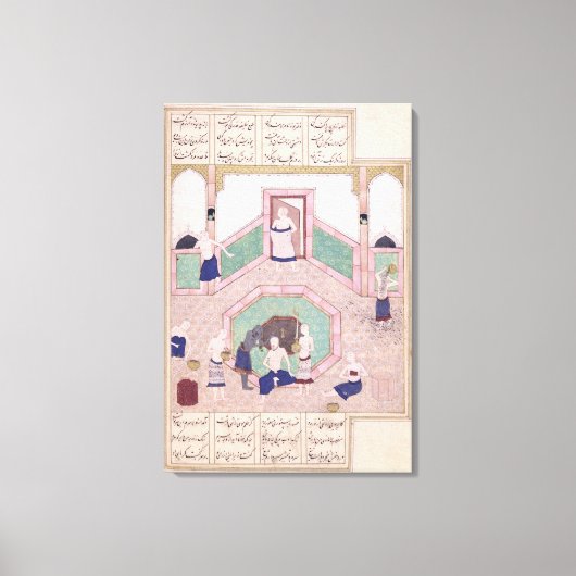 トルコ風呂 キャンバスプリント (正面)