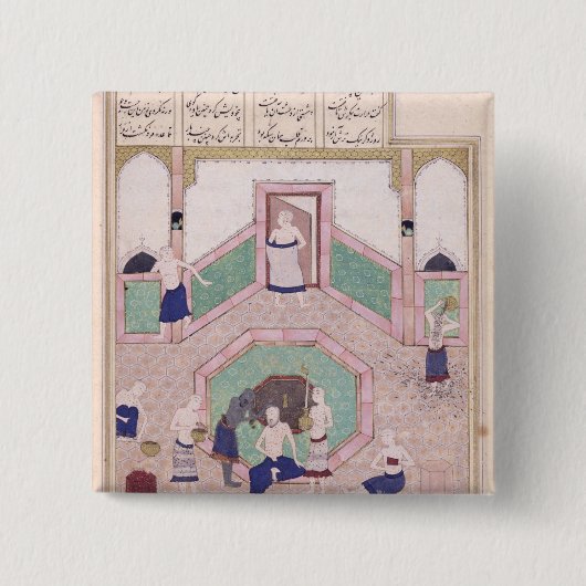 トルコ風呂 缶バッジ (正面)