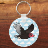 トルコ飛んでいるハゲワシ キーホルダー (正面)