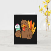 トルコ食べ物のアイスクリーム感謝祭の日のおもしろいFal カード (黄色い花)