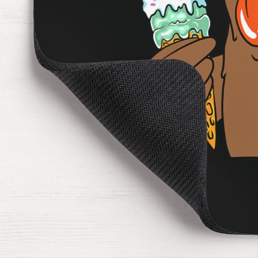 トルコ食べ物のアイスクリーム感謝祭の日のおもしろいFal マウスパッド (コーナー)