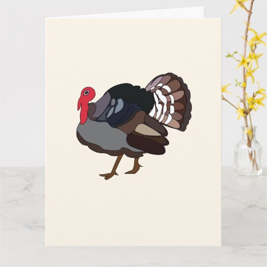 トルコ鳥トルコ カード (黄色い花)