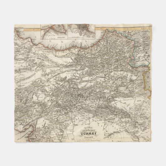 トルコ5 フリースブランケット (正面(横))