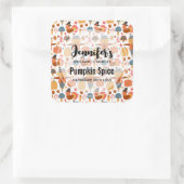 トルコ&かかし感謝祭パターンキャンドルビズ スクエアシール (バッグ)