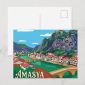 トルコ アマスヤ ポストカード (正面/裏面)