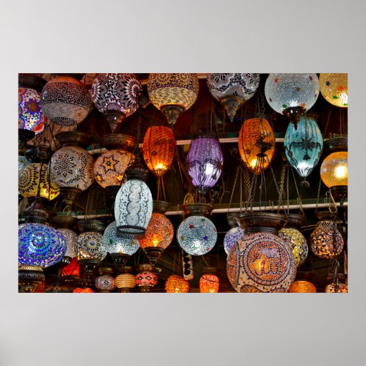 トルコ，イスタンブールのグランドバザール ポスター (正面)