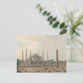 トルコ、イスタンブール、スルタン・アフメドのブルーモスク ポストカード (スタンド正面)