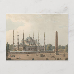 トルコ、イスタンブール、スルタン・アフメドのブルーモスク ポストカード