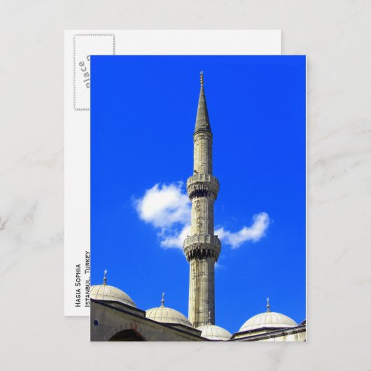トルコ,イスタンブール,ハギアソフィア ポストカード (正面/裏面)