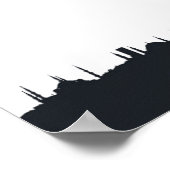 トルコ，イスタンブール |都市座標 ポスター (角)