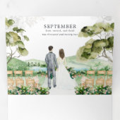 トルコ・イスタンブ結婚ル |三重招待状 三つ折り招待状 (内部最初)