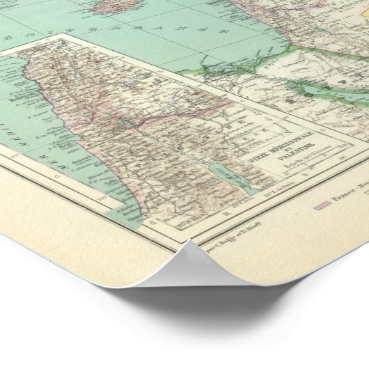 トルコ、イラク、アジア ポスター (角)