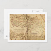 トルコ、オスマン帝国パノラママップトルコ ポストカード (正面/裏面)