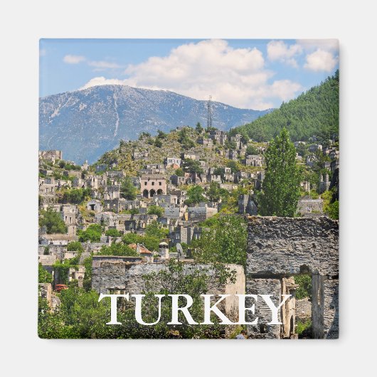 トルコ，カヤコイ マグネット (正面)
