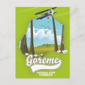 トルコ ギョレメ国立公園の地図 ポストカード (正面)
