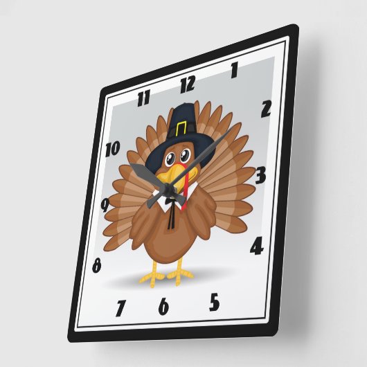 トルコ スクエア壁時計 (傾斜)