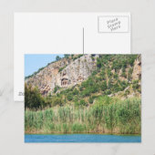 トルコ，ダリヤのLycian Rock Tombs ポストカード (正面/裏面)