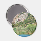 トルコ，ダリヤのLycian Rock Tombs マグネット (正面/裏面)