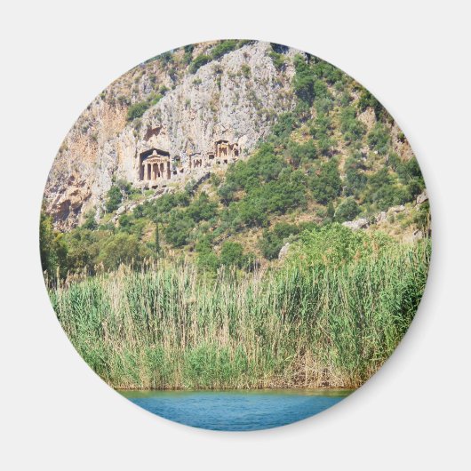 トルコ，ダリヤのLycian Rock Tombs マグネット (正面)