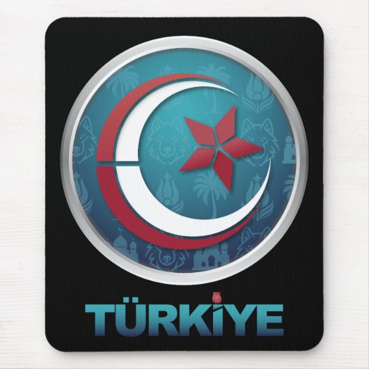 トルコ トルコヨーロッパ アジア マウスパッド (正面)