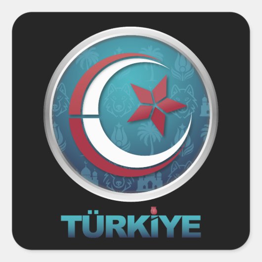 トルコ トルコ ヨーロッパ アジア スクエアシール (正面)