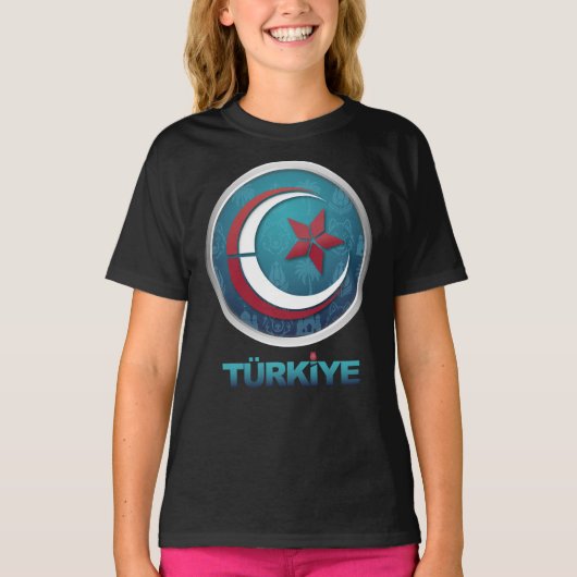 トルコ トルコ ヨーロッパ アジア Tシャツ (正面)
