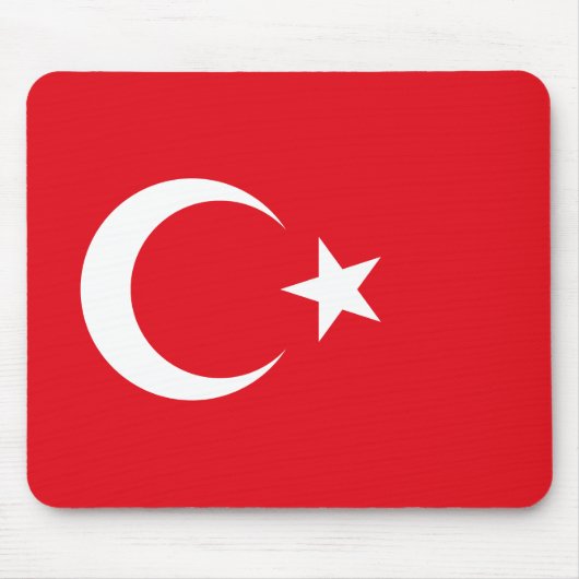 トルコ(トルコ)国旗 マウスパッド (正面)