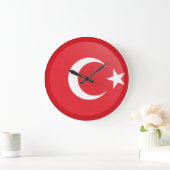 トルコ(トルコ)国旗 ラージ壁時計 (ホーム)