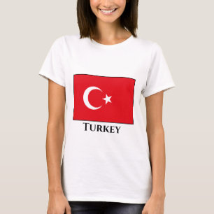 トルコ(トルコ)国旗 Tシャツ