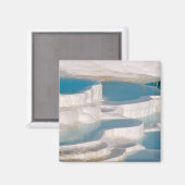 トルコ、パムケール綿城)。 マグネット (正面/裏面)