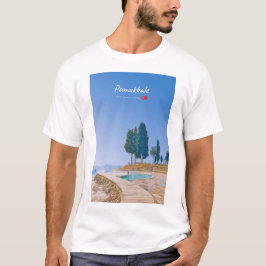 トルコ パムッカレ - 温泉プール Tシャツ