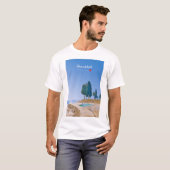 トルコ パムッカレ - 温泉プール Tシャツ (正面フル)