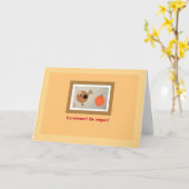 トルコ&パンプキンカーニボア/ビーガンユーモア感謝祭 カード (黄色い花)