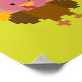 トルコ – ピクセルアート ポスター (角)