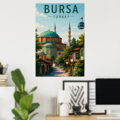 トルコ ブルサ オスマン帝国遺産 ウルダグ山 ポスター (ホームオフィス)