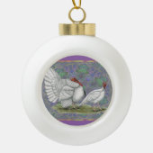 トルコ:ホワイトホランドパステル セラミックボールオーナメント (正面)