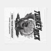 トルコ・リック「失礼しました」 フリースブランケット (正面(横))